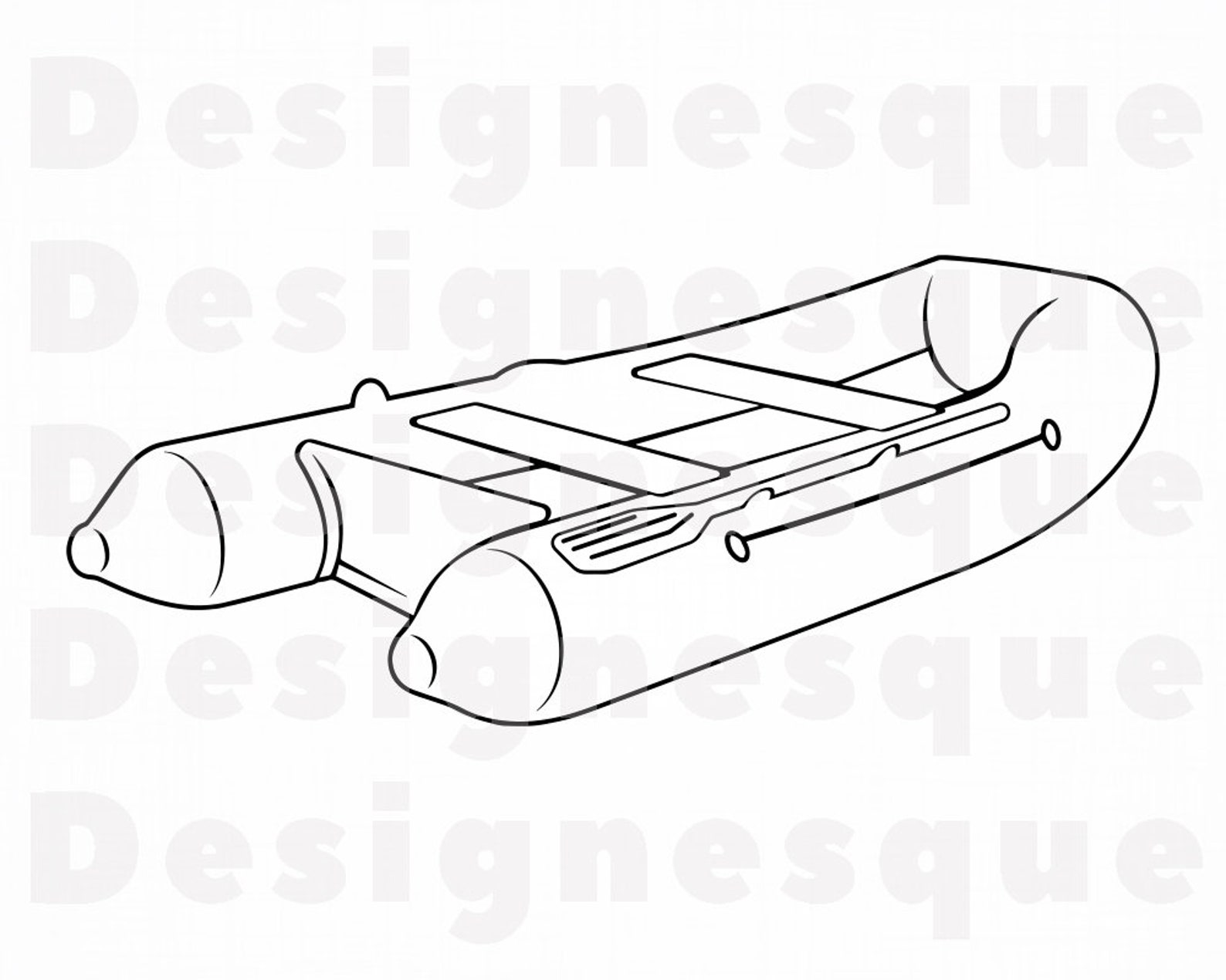 Raft Outline 2 SVG Raft SVG Rafting SVG Boat Svg Raft Etsy