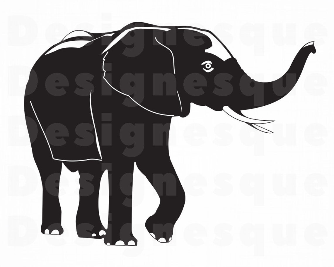 Indian Elephant 2 SVG Elephant Svg Elephant Clipart | Etsy