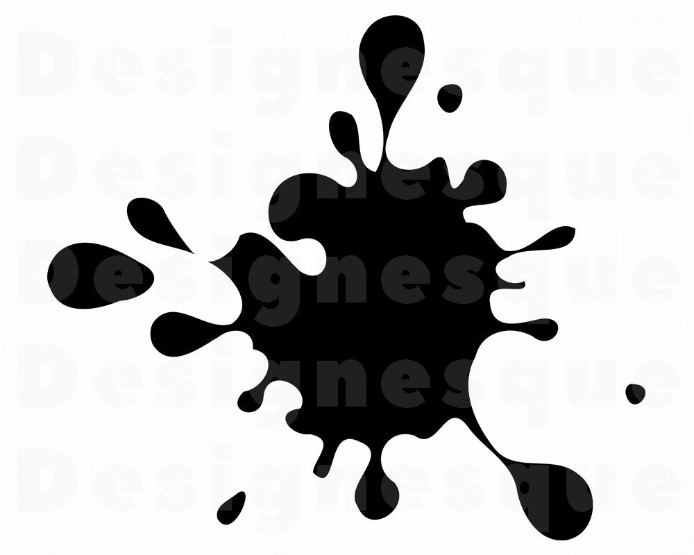 Ink Splash SVG Ink Splash Clipart Ink Splash Files for | Etsy