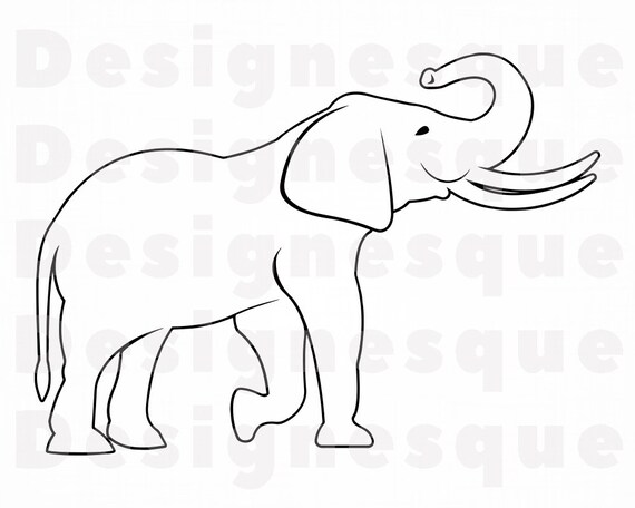 Free Free 233 Elephant Outline Svg SVG PNG EPS DXF File