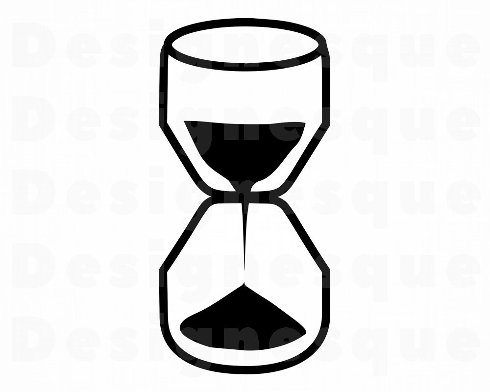 Hourglass Svg Hour Glass Svg Time Svg Hourglass Clipart Etsy