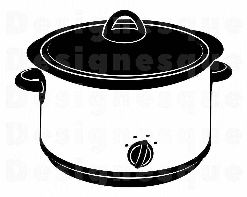 Slow Cooker SVG Cooking Svg Slow Cooker Clipart Slow Cooker Etsy