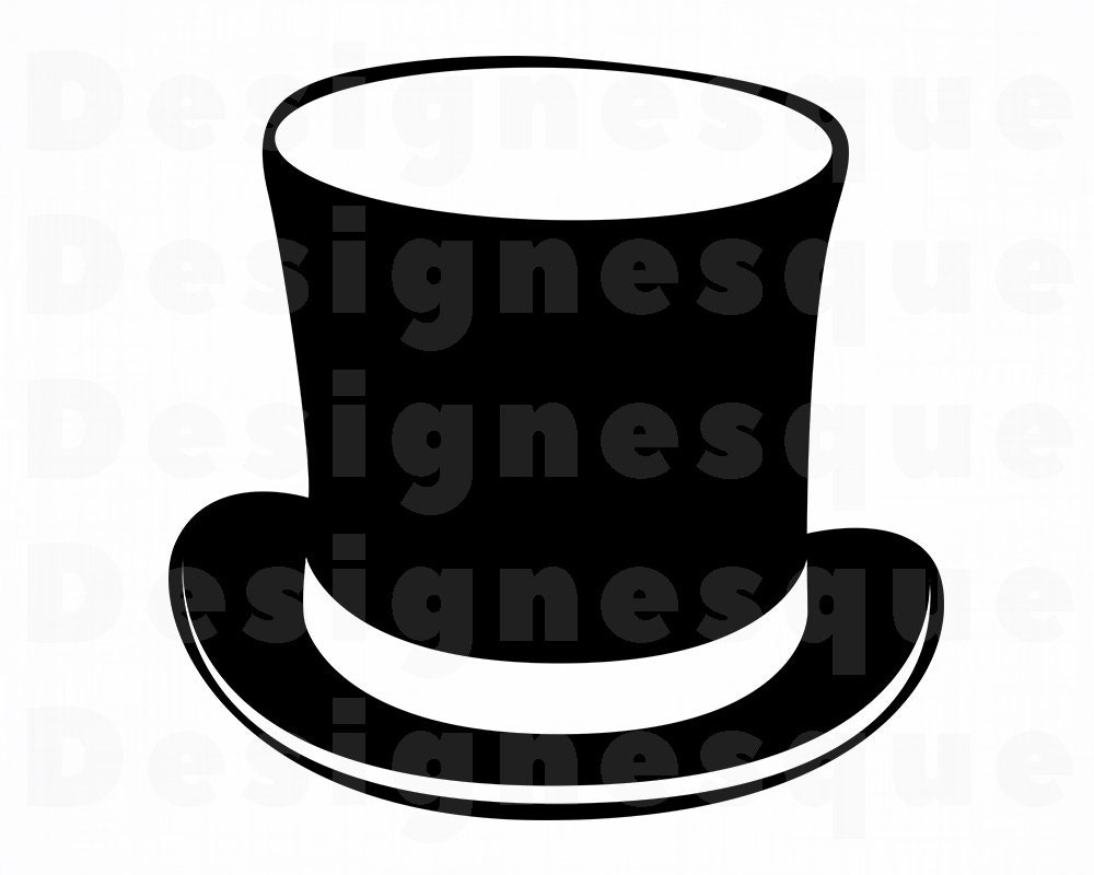 Top Hat 8 SVG Top Hat Svg Hat SVG Retro Hat Svg Hat Etsy