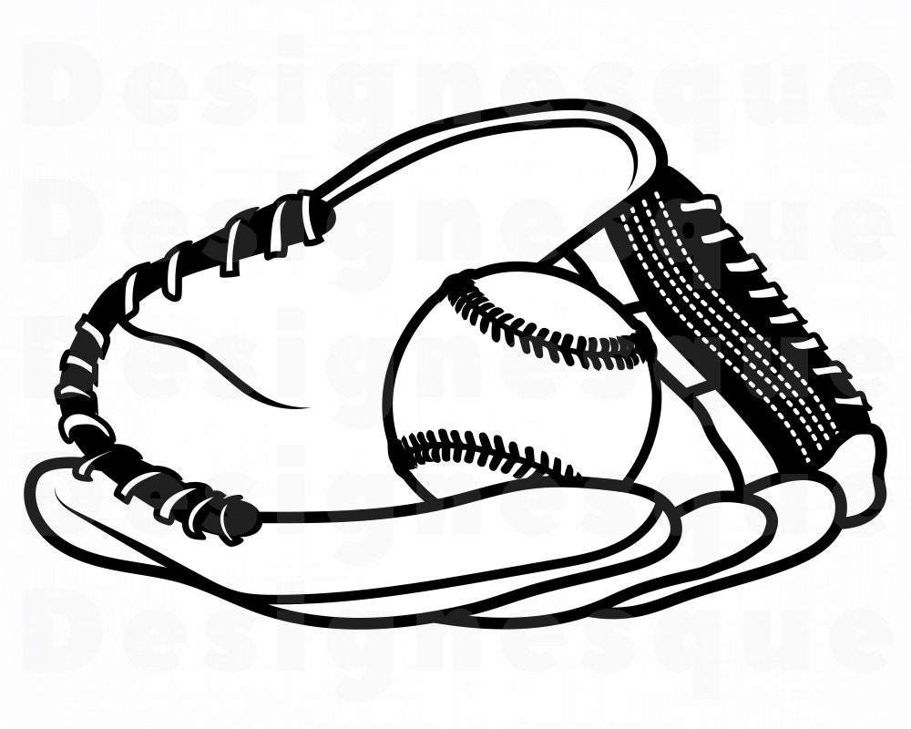 Download Baseball Glove 3 Svg Baseball Svg Baseball Mitt Svg Baseball Clipart Baseball Files For Cricut Cut Files For Silhouette Dxf Png Eps