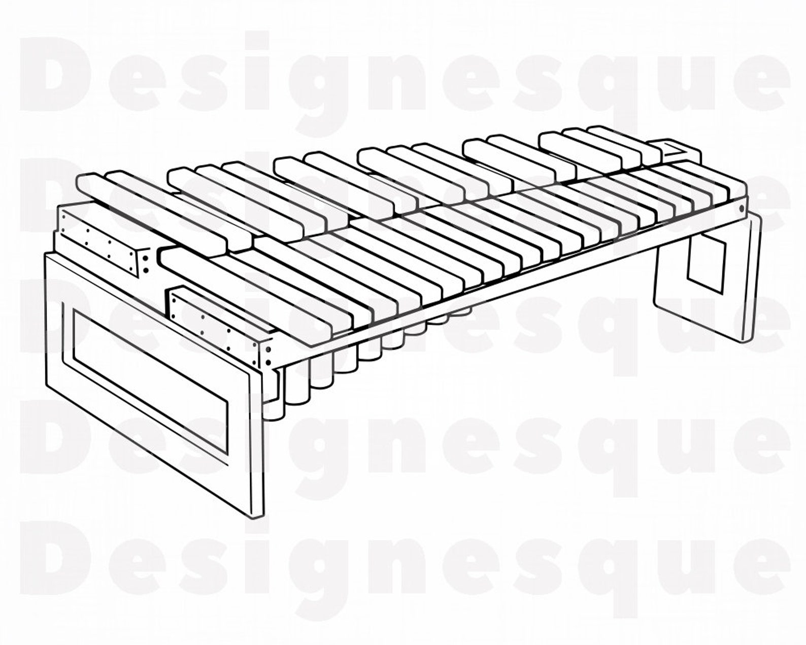 Xylophone Outline Svg Xylophone Svg Xylophone Clipart Etsy Norway