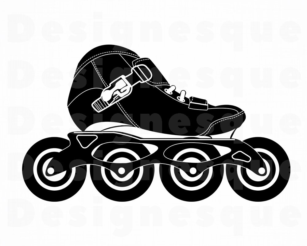 Inline Skates 2 SVG Roller Blades Svg Roller Skating Svg Etsy