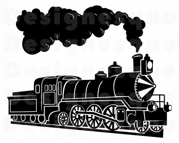 Download Steam Train 5 Svg Train Svg Steam Engine Svg Locomotive | Etsy