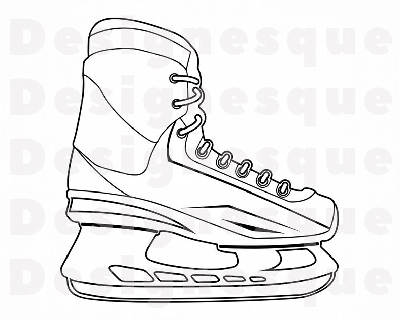 easy to draw ice skates