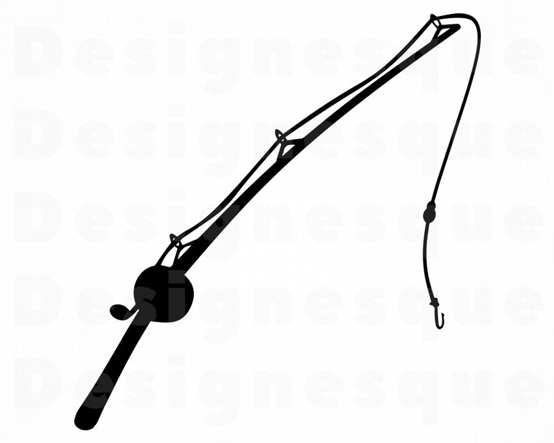 Download Fishing Rod SVG Fishing Svg Fishing Rod Clipart Fishing ...