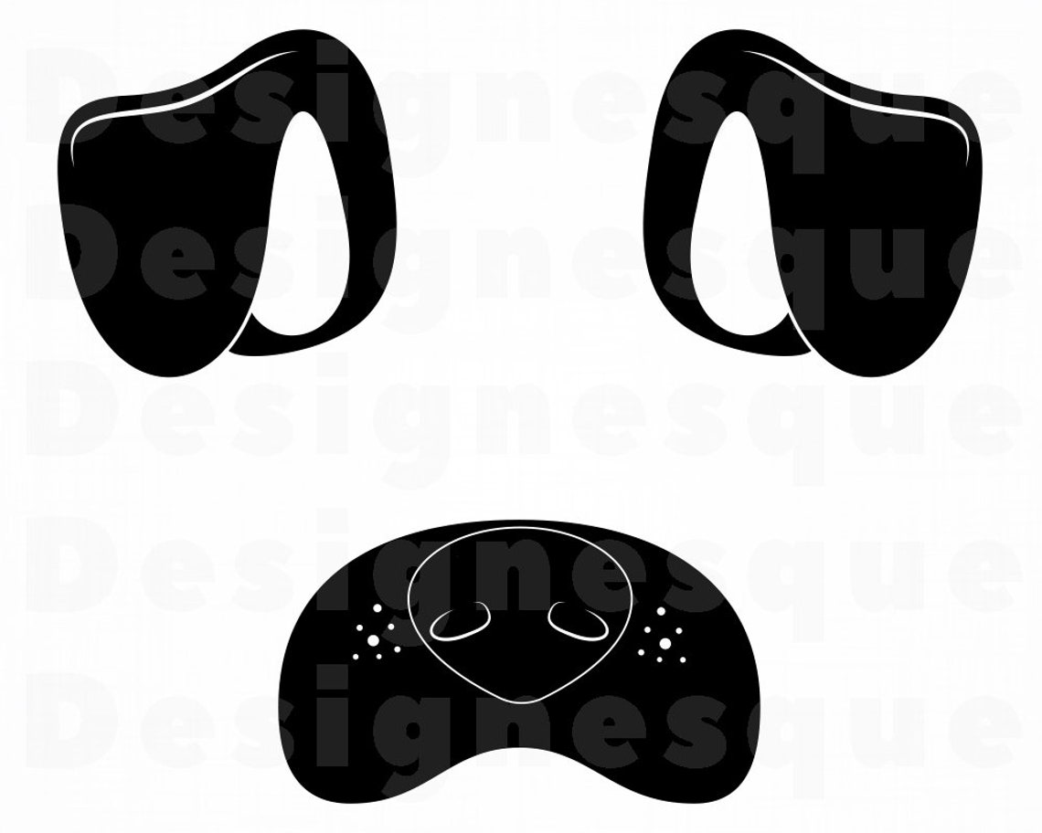 Dog Nose Ears SVG Dog Ears Svg Dog Nose Svg Dog Svg Dog | Etsy