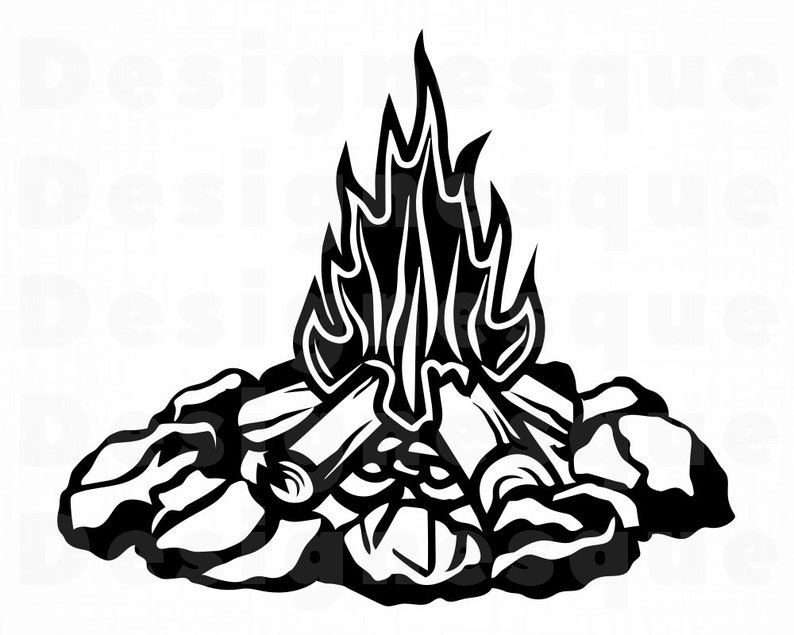 Download Campfire 2 SVG Campfire SVG Bonfire SVG Camping Svg | Etsy