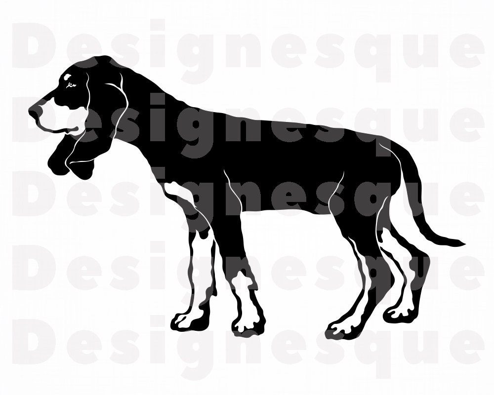 Coonhound SVG Dog Svg Coonhound Clipart Coonhound Files for | Etsy
