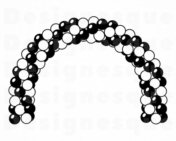 Download Balloon Arch Svg Balloons Svg Party Svg Birthday Svg Clipart Files For Cricut Cut Files For