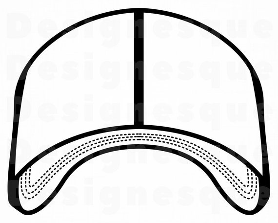Download Cap Outline 3 Svg Baseball Cap Svg Hat Svg Cap Clipart Etsy