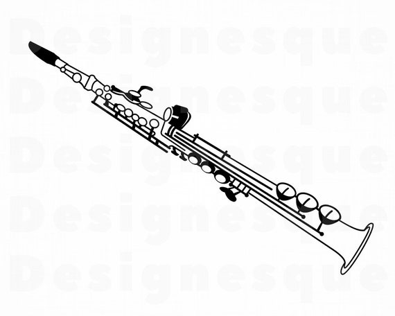 Clarinet 2 Svg Clarinet Svg Clarinet Clipart Clarinet Etsy