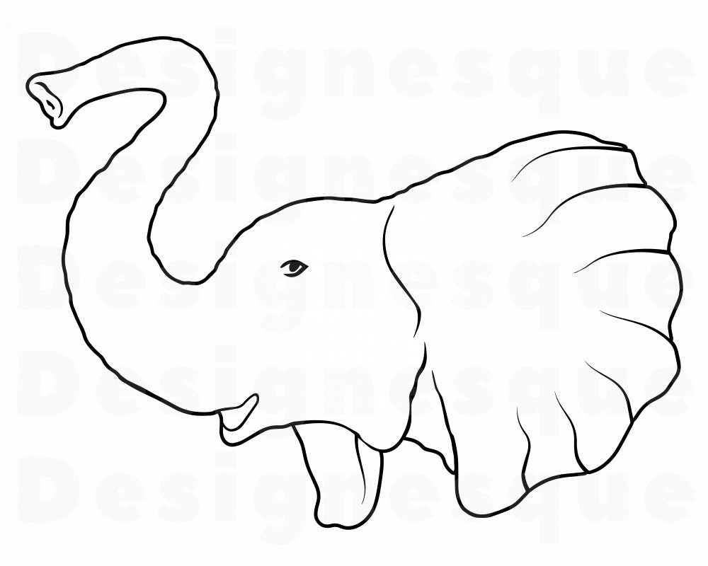 Free Free 189 Elephant Outline Svg SVG PNG EPS DXF File