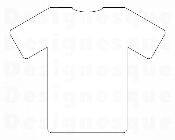 Download T Shirt Outline 2 Svg Shirt Svg T Shirt Clipart Shirt Etsy