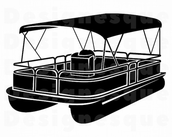 Pontoon Boat Clipart