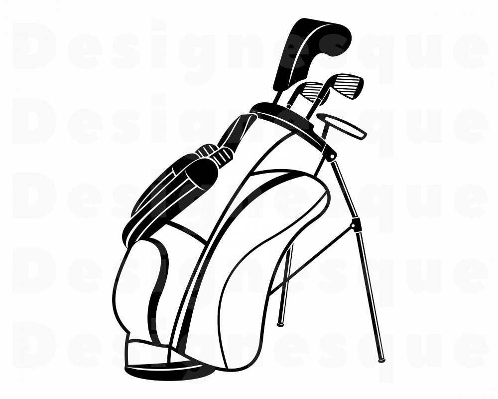 Golf Club Bag SVG Golf Svg Golf Bag SVG Golf Bag Clipart Etsy