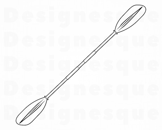 Download Kayak Paddle Outline 2 SVG Kayak Paddle SVG Kayaking Svg ...