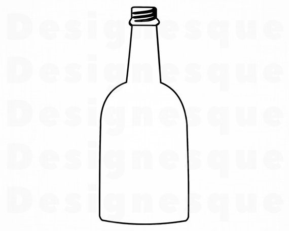 Download Bottle Outline Svg Bottle Clipart Bottle Files For Cricut Etsy