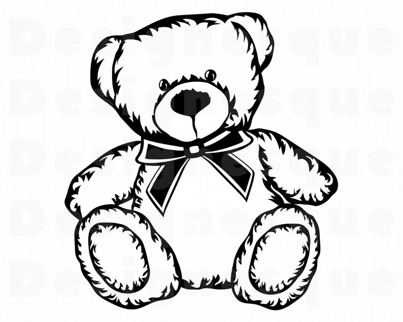 Download Teddy Bear 7 SVG Teddy Bear Svg Cute Bear SVG Bear | Etsy