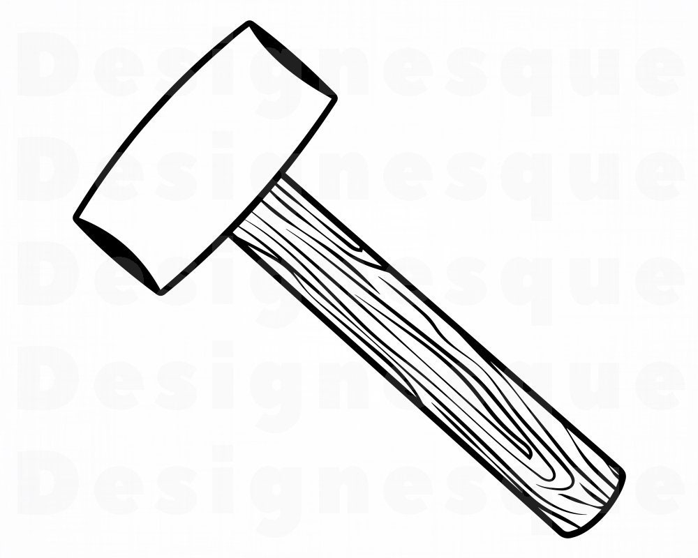 Hammer 2 SVG Hammer SVG Tools SVG Hammer Clipart Hammer | Etsy