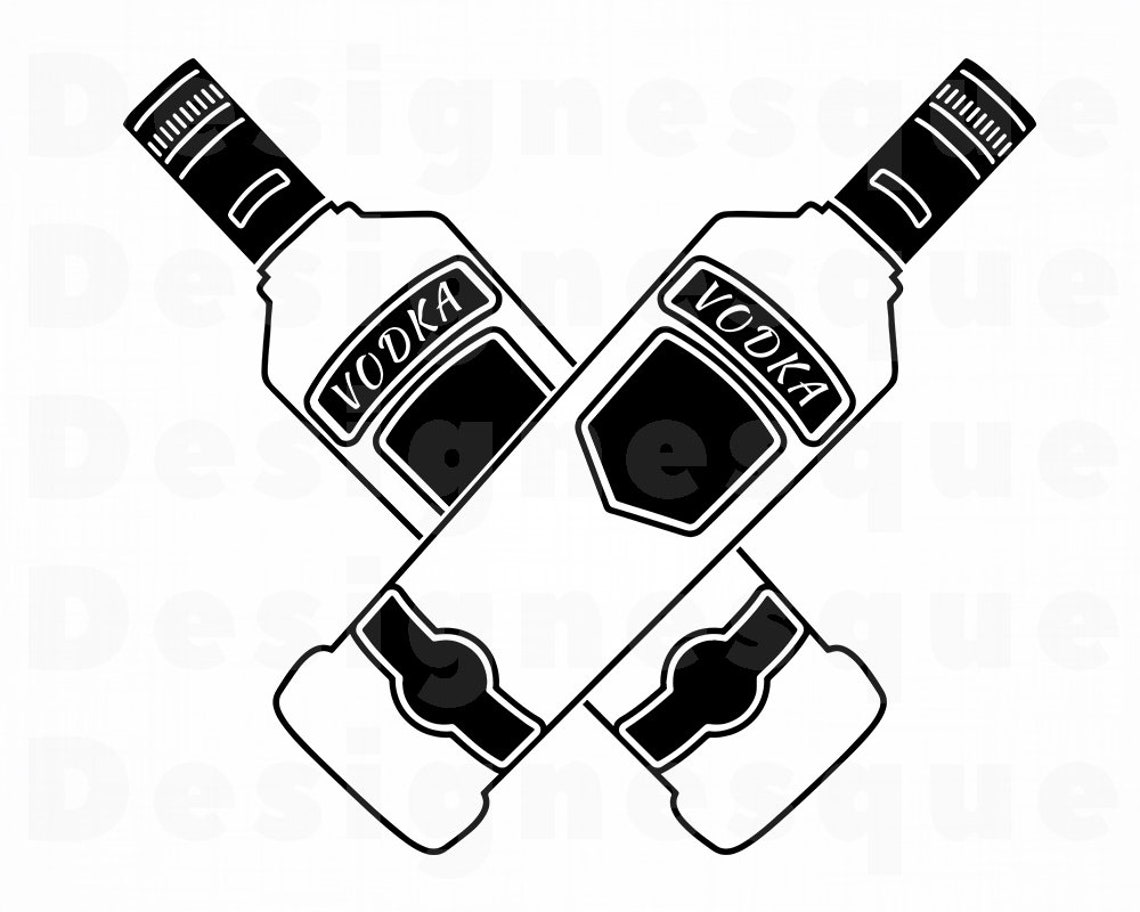 Vodka Bottle Logo Svg Vodka SVG Alcohol Svg Vodka Clipart Etsy Australia