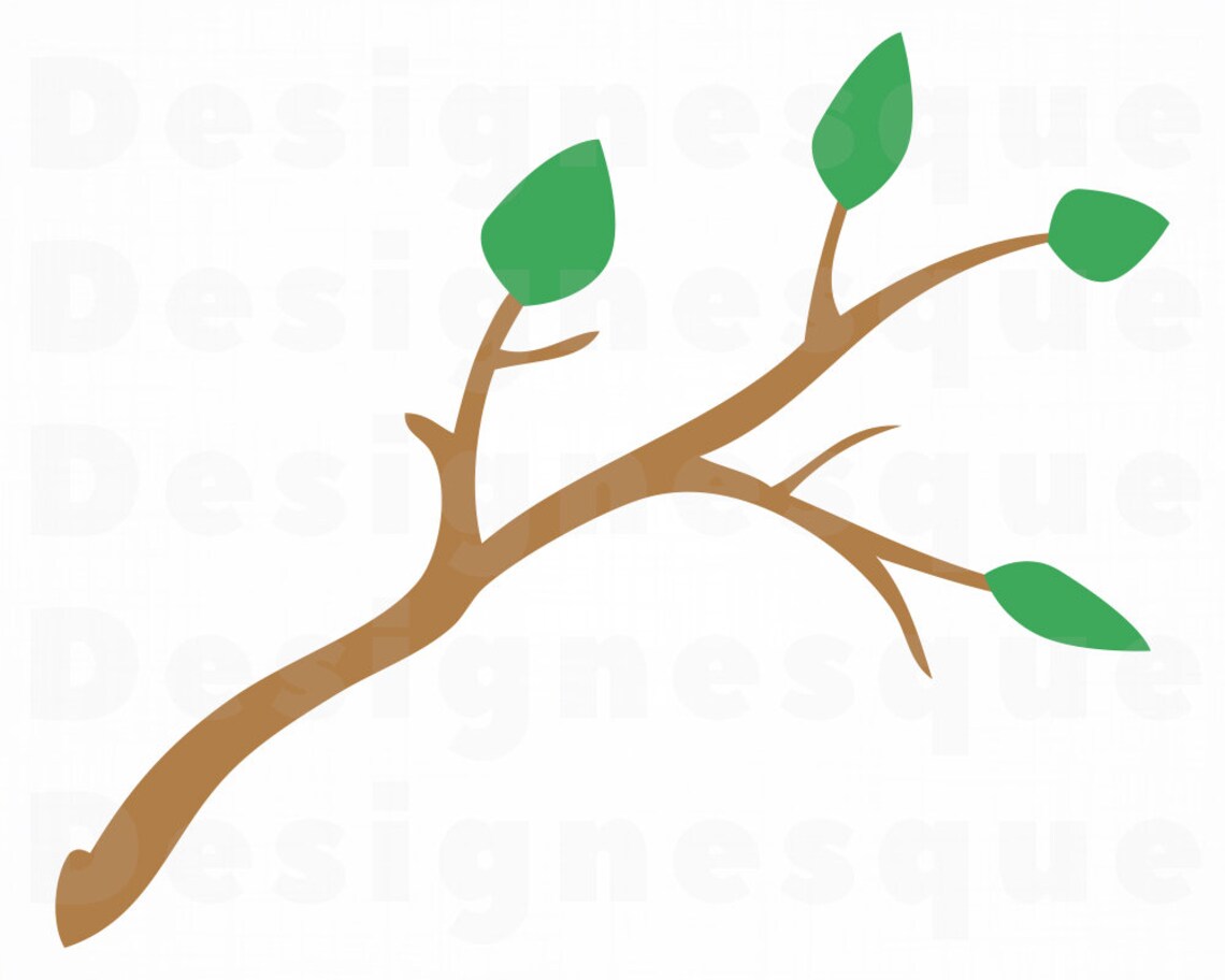 Tree Branch 2 SVG Tree Branch SVG Leaf Branch Svg Tree | Etsy