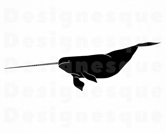 Narwhal SVG Ocean Creatures Svg Narwhal Clipart Narwhal | Etsy