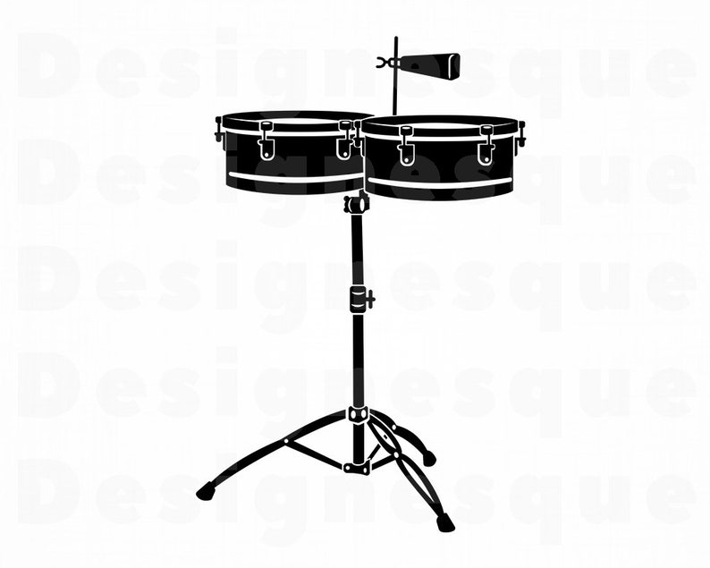 Timbales SVG Timbales Clipart Timbales Files for Cricut Etsy
