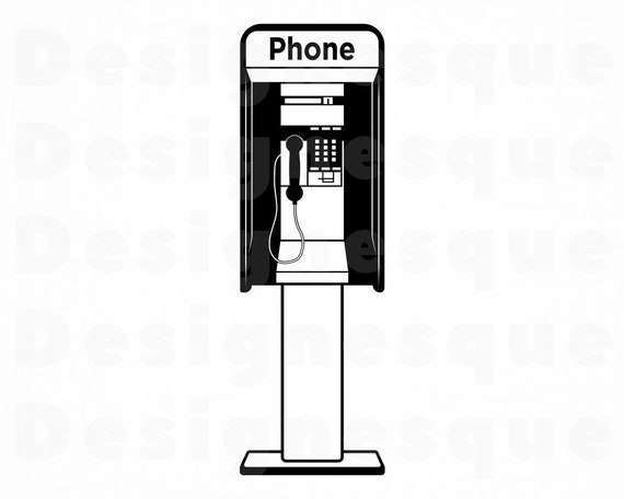 Payphone SVG Retro Phone Svg Payphone Clipart Payphone | Etsy