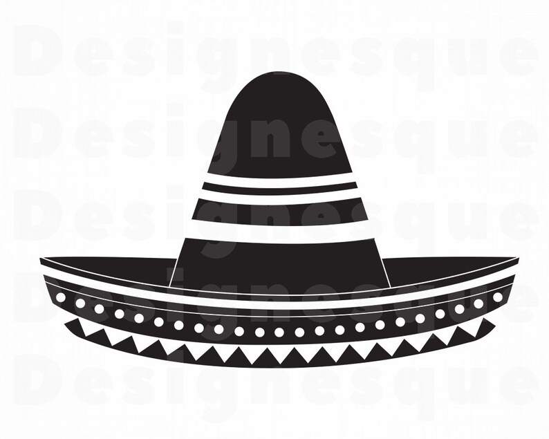 Download Sombrero 8 SVG Sombrero SVG Hat Sombrero Clipart Sombrero ...