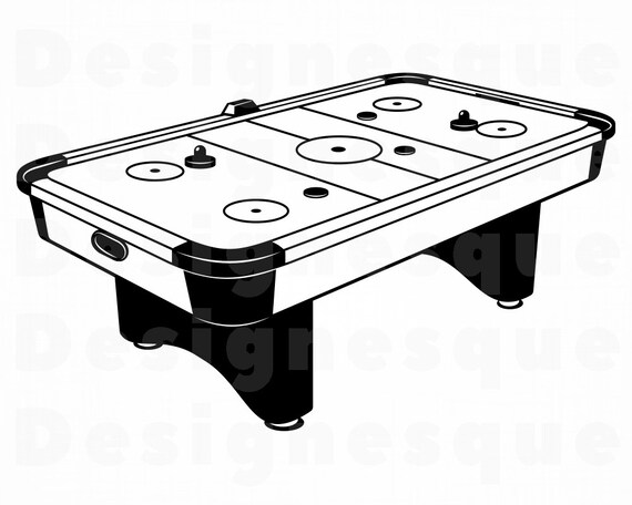 Air Hockey Table Svg Air Hockey Svg Air Hockey Clipart Air Etsy