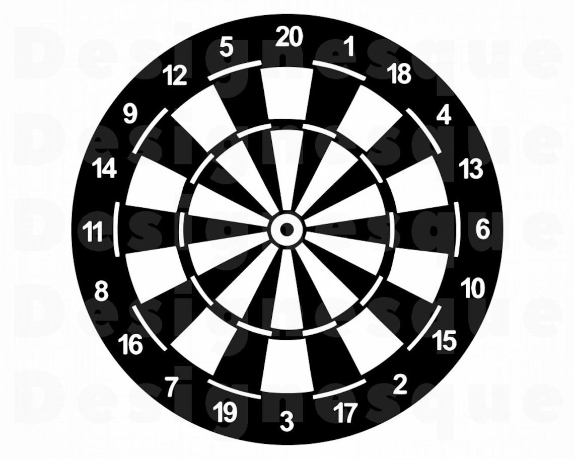 Dartboard 8 SVG Dartboard SVG Darts Svg Dart Board SVG | Etsy
