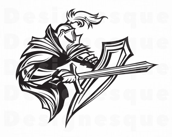 Download Knight SVG Warrior Svg Knight Clipart Knight Files for | Etsy
