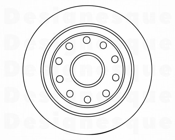 Wheel Outline SVG Wheel Svg Car Tire Svg Wheel Clipart | Etsy