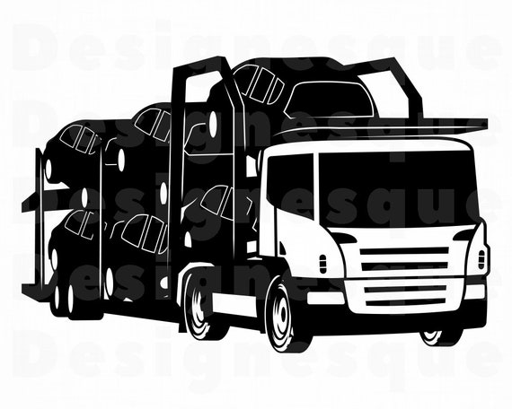 Download Car Carrier Truck 8 Svg Car Carrier Truck Svg Truck Svg Trucker Svg Clipart Files For Cricut Cut Files For Silhouette Dxf Png Eps