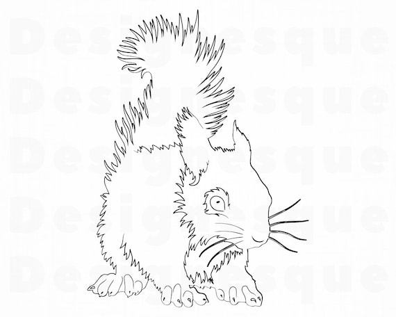 Eichhörnchen Umriss SVG Eichhörnchen SVG Eichhörnchen | Etsy