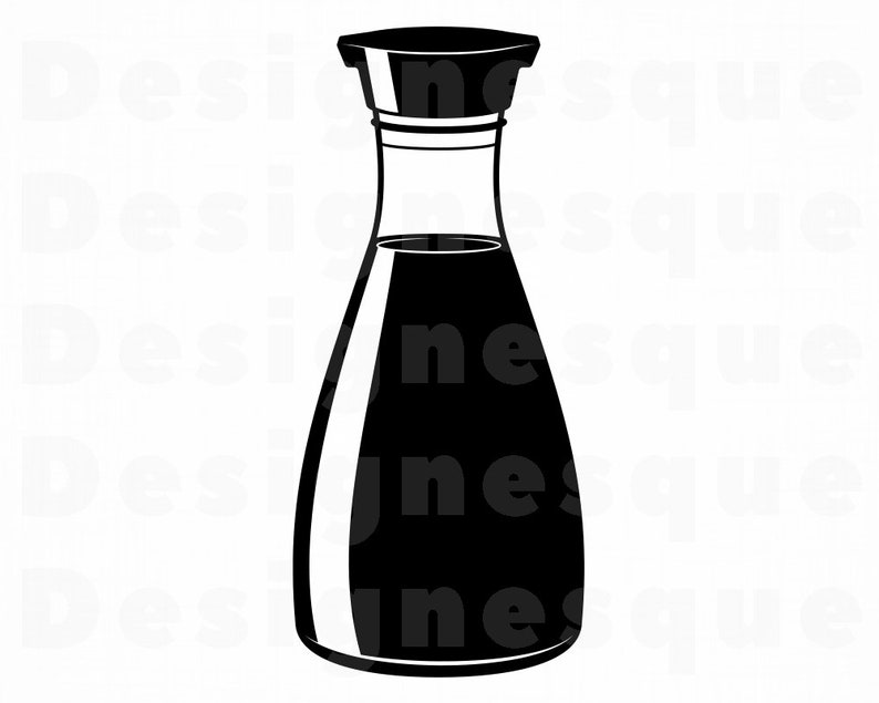 Soy Sauce SVG Soy Sauce Clipart Soy Sauce Files for Cricut Etsy