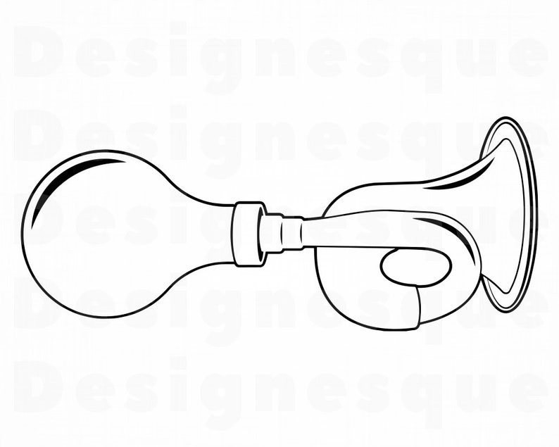 Car Horn Outline SVG Honking Horn Svg Car Horn Clipart Car Etsy