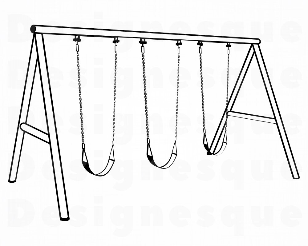 Swings SVG Playground Svg Swings Clipart Swings Files for Etsy