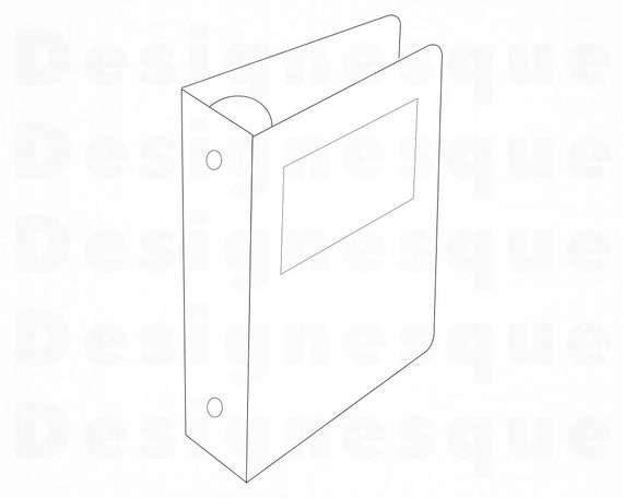 Download Closed Binder Svg Closed Binder Clipart Closed Binder Files Etsy