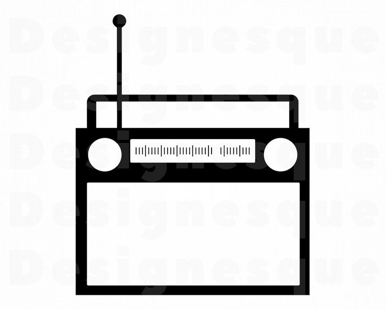 Radio 2 SVG Radio Svg Boombox Svg Radio Clipart Radio | Etsy