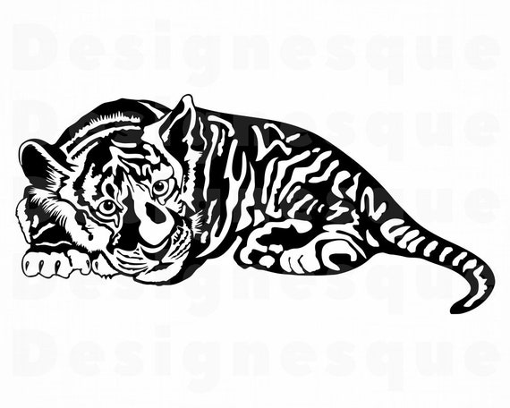 Download Tiger Cub Svg Tiger Cub Clipart Tiger Cub Files For Cricut Etsy