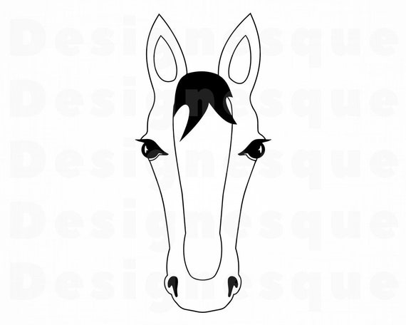 Free Horse Head Svg Outline