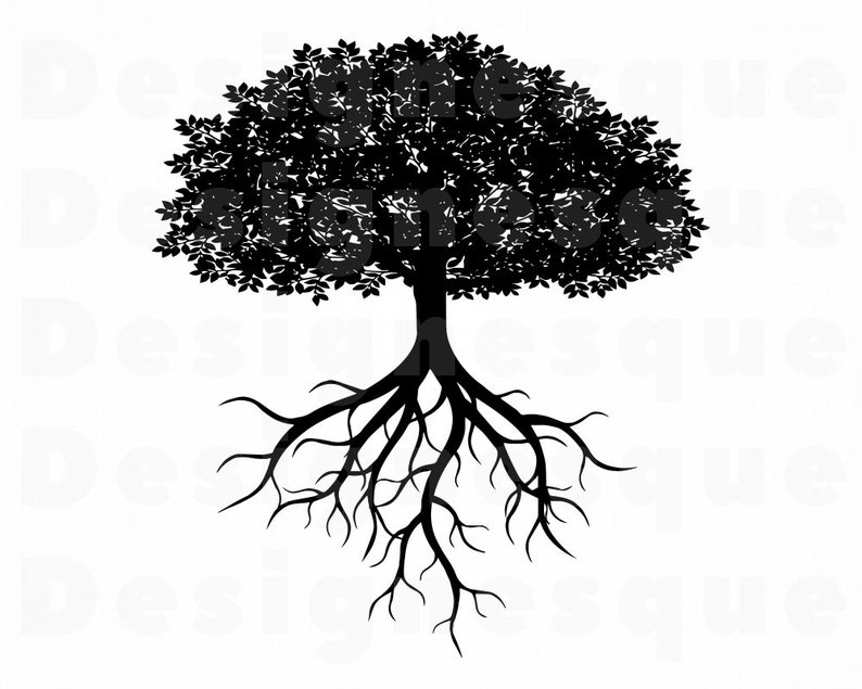 Download Tree With Roots SVG Family Tree SVG Tree With Roots Clipart | Etsy