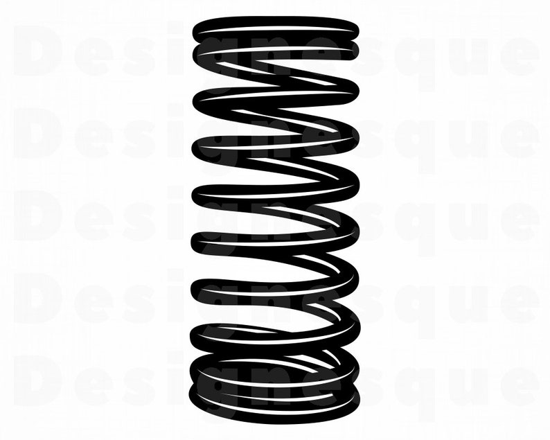 Metal Spring SVG Metal Spring Clipart Metal Spring Files for | Etsy