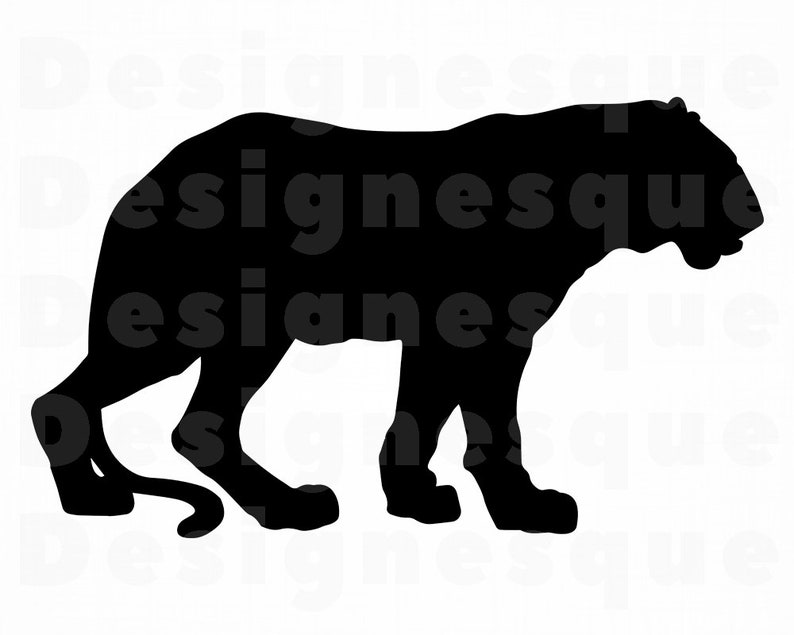 Download Tiger Silhouette SVG Tiger SVG Tiger Clipart Tiger Files | Etsy
