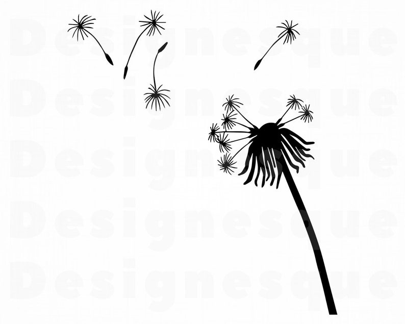 Download Dandelion SVG Dandelion Clipart Dandelion Files for Cricut ...
